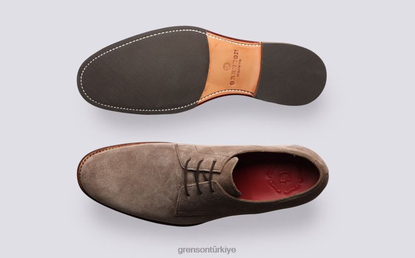 Grenson bahçıvan erkekler yer mantarı derbi ayakkabı B466H153