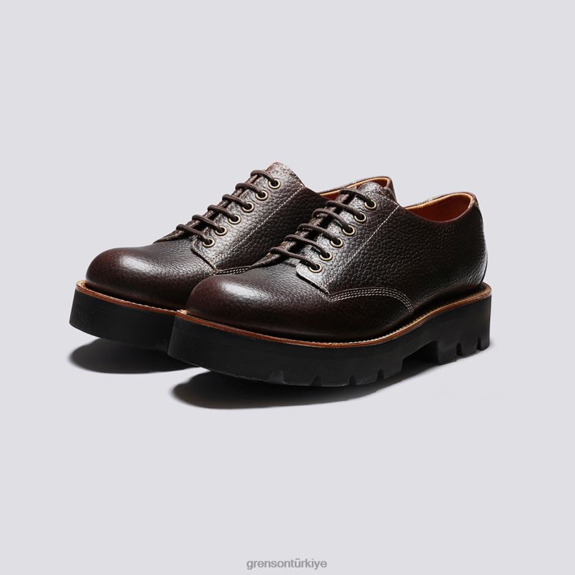 Grenson callan erkekler koyu kahverengi derbi ayakkabı B466H150