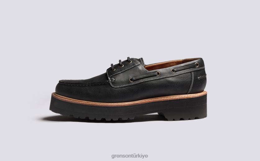 Grenson dempsey erkekler siyah derbi ayakkabı B466H152