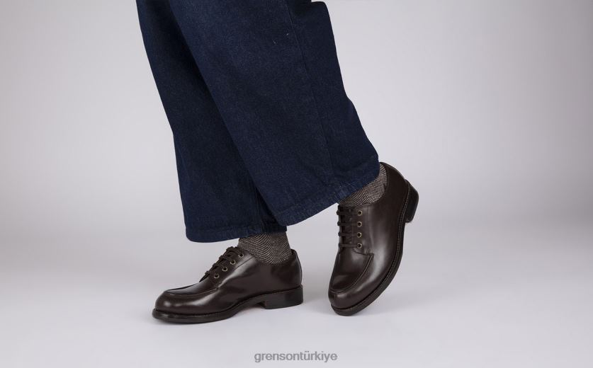 Grenson erik erkekler kahverengi derbi ayakkabı B466H161