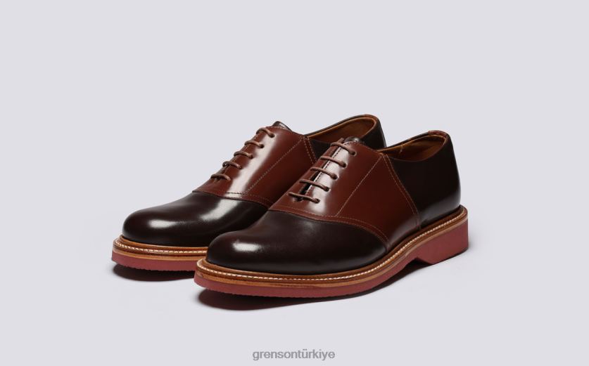 Grenson güzel erkekler ten rengi/kahverengi derbi ayakkabı B466H147
