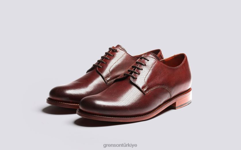 Grenson kısa erkekler bronzlaşmak derbi ayakkabı B466H145