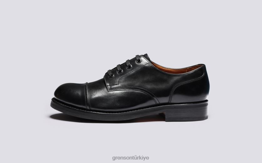 Grenson keith erkekler siyah derbi ayakkabı B466H163