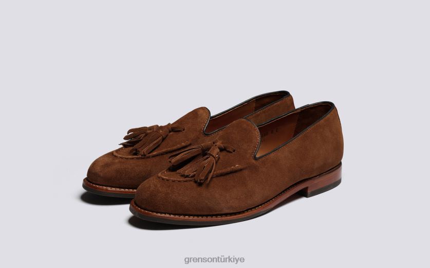 Grenson Merle erkekler şekerleme mokasen B466H140