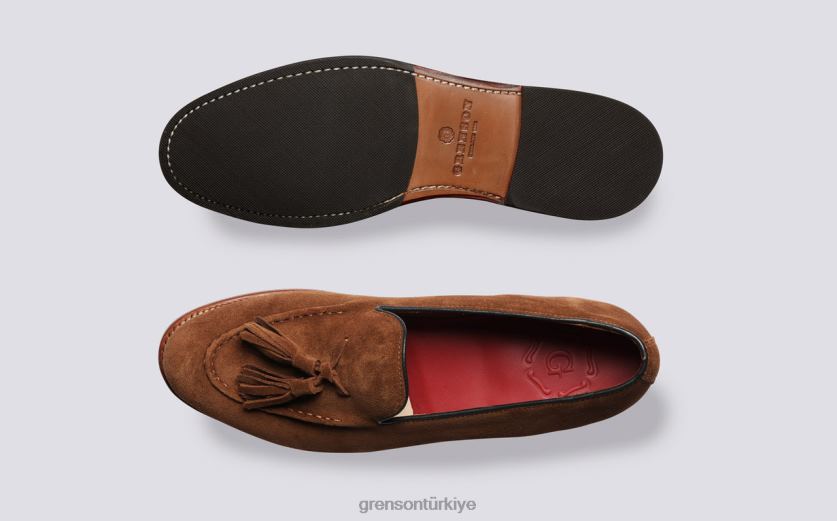 Grenson Merle erkekler şekerleme mokasen B466H140