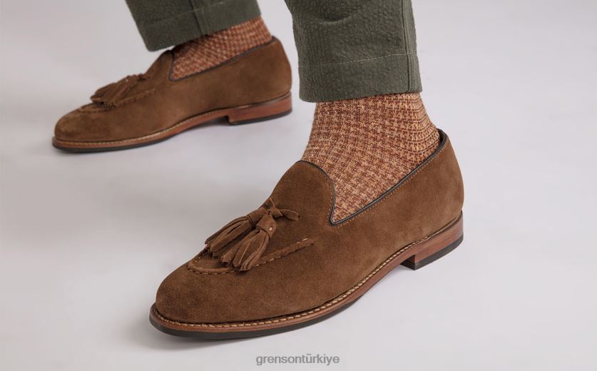 Grenson Merle erkekler şekerleme mokasen B466H140