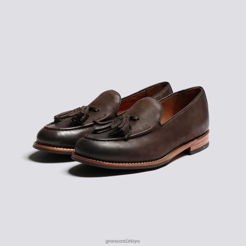 Grenson Merlin erkekler kahverengi cila mokasen B466H134