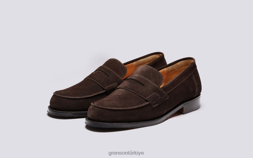 Grenson epsom erkekler yanmış meşe mokasen B466H128