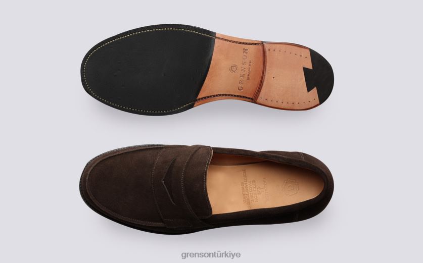 Grenson epsom erkekler yanmış meşe mokasen B466H128
