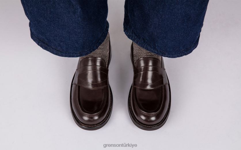 Grenson ernie erkekler kahverengi mokasen B466H143