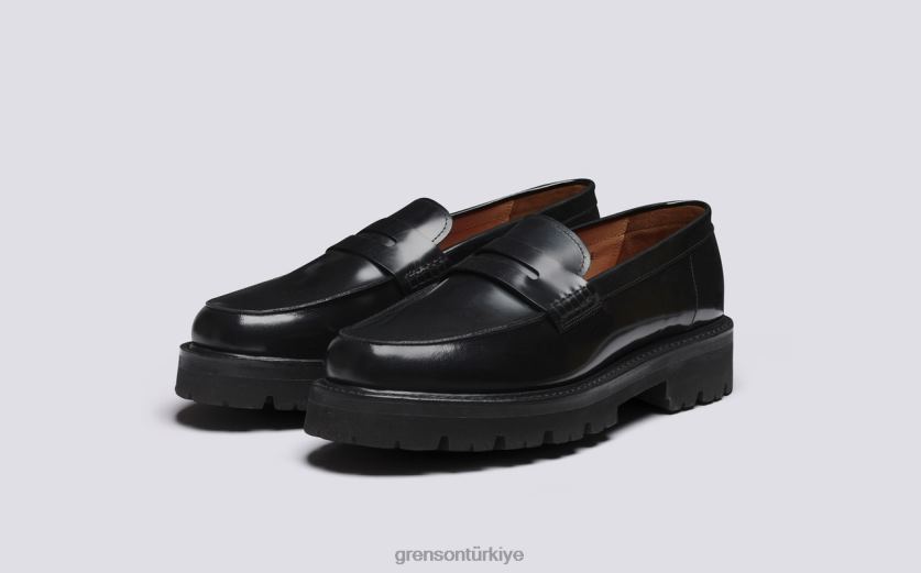 Grenson jefferson erkekler siyah mokasen B466H129