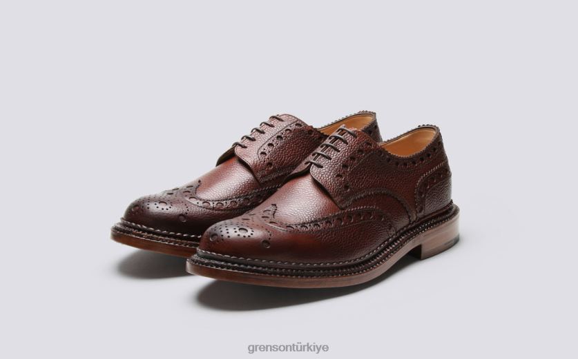 Grenson Archie erkekler koyu kahverengi resmi ayakkabı B466H68