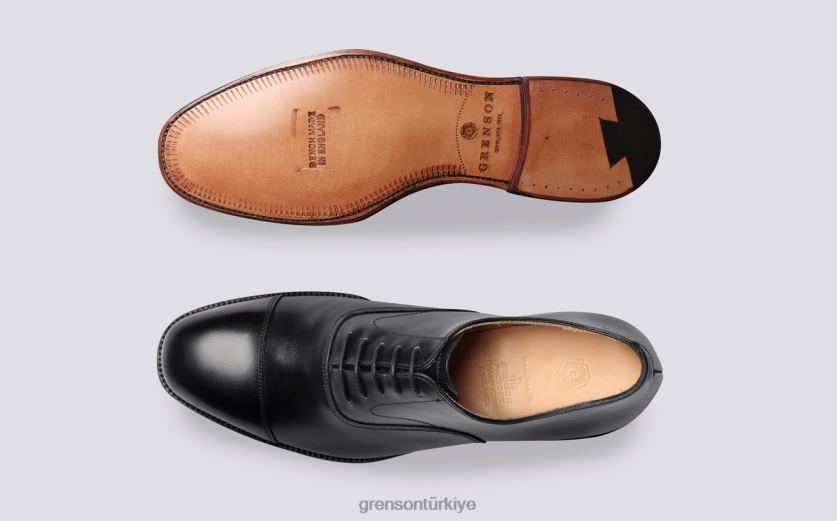 Grenson Cambridge erkekler siyah resmi ayakkabı B466H72