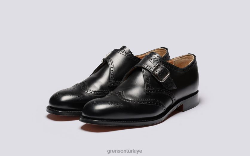 Grenson Shrewsbury erkekler siyah resmi ayakkabı B466H98
