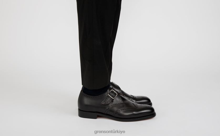 Grenson Shrewsbury erkekler siyah resmi ayakkabı B466H98