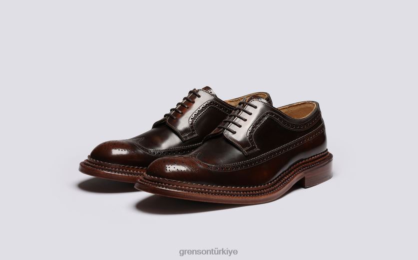 Grenson aldwych erkekler koyu kahverengi resmi ayakkabı B466H65