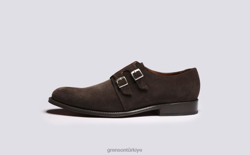 Grenson çatı katı erkekler koyu kahverengi resmi ayakkabı B466H101