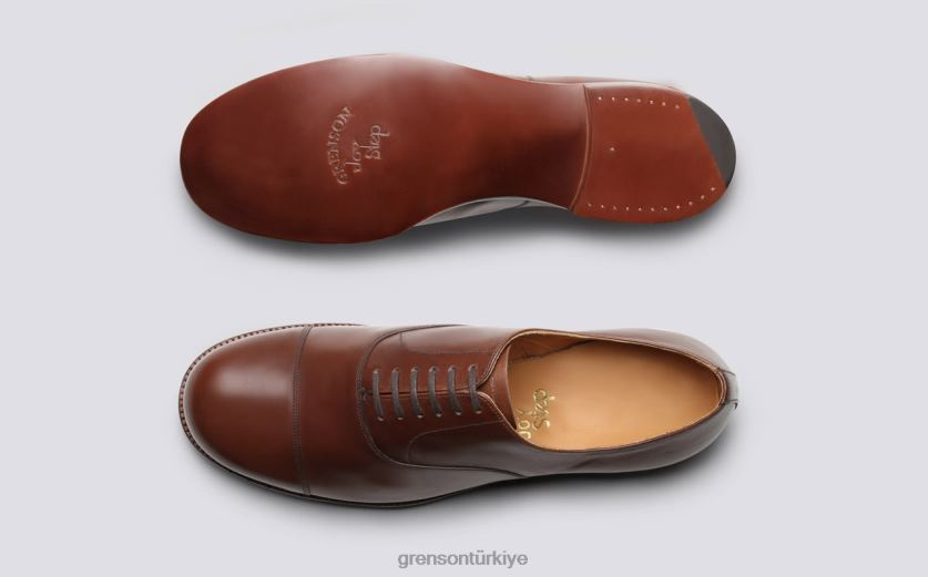 Grenson ayakkabı 2 erkekler kahverengi resmi ayakkabı B466H93