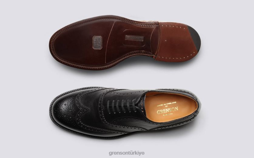 Grenson ayakkabı 4 erkekler siyah resmi ayakkabı B466H96