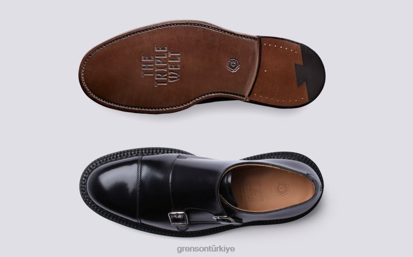 Grenson hanbury erkekler siyah resmi ayakkabı B466H85