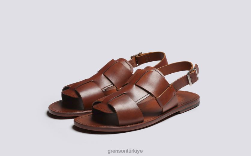 Grenson Wiley 3 erkekler bronzlaşmak sandalet B466H227