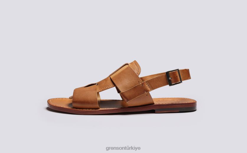 Grenson Wiley 3 erkekler zencefil perdahlı sandalet B466H226