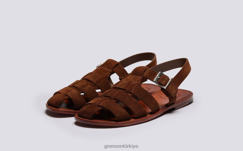 Grenson ayva erkekler kahverengi sandalet B466H220