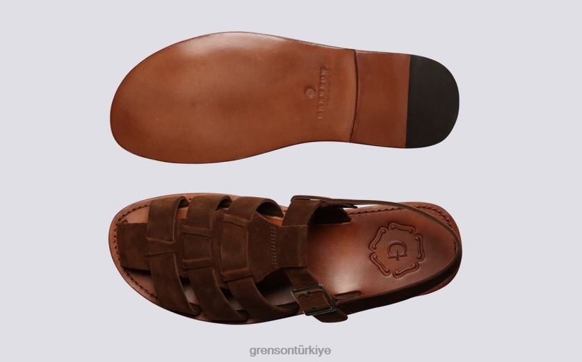 Grenson ayva erkekler kahverengi sandalet B466H220