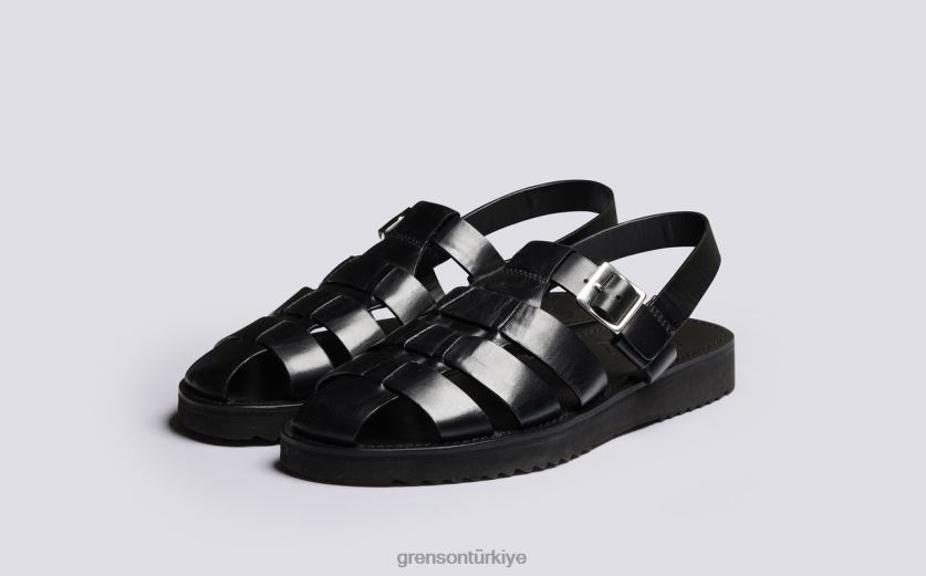 Grenson ayva erkekler siyah sandalet B466H225