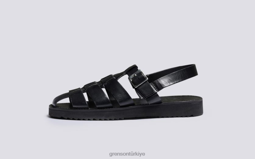 Grenson ayva erkekler siyah sandalet B466H225