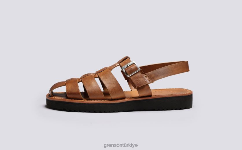 Grenson ayva erkekler zencefil perdahlı sandalet B466H218