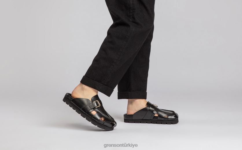 Grenson dale erkekler siyah sandalet B466H214