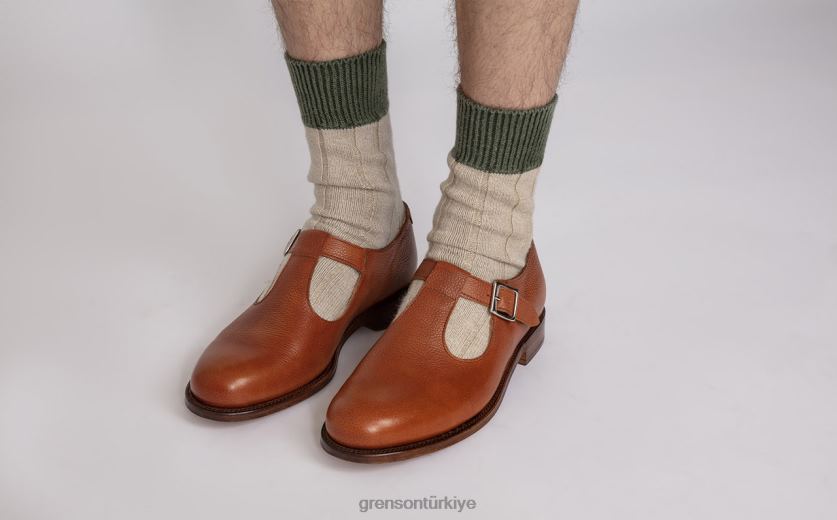 Grenson deniz kemiği erkekler bronzlaşmak sandalet B466H229