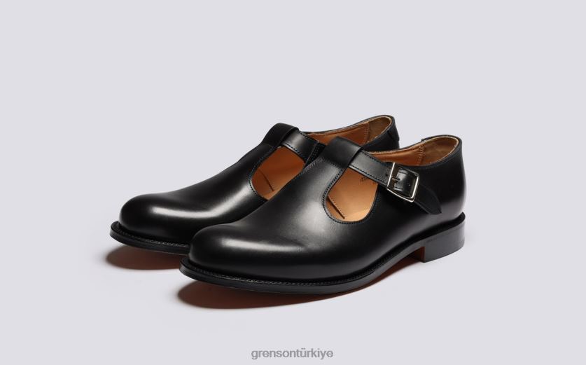 Grenson deniz kemiği erkekler siyah sandalet B466H230