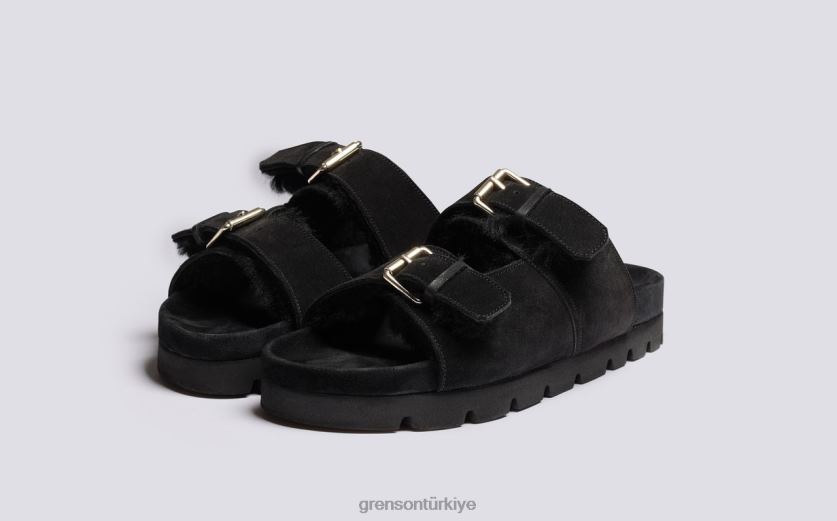 Grenson florin erkekler siyah sandalet B466H217