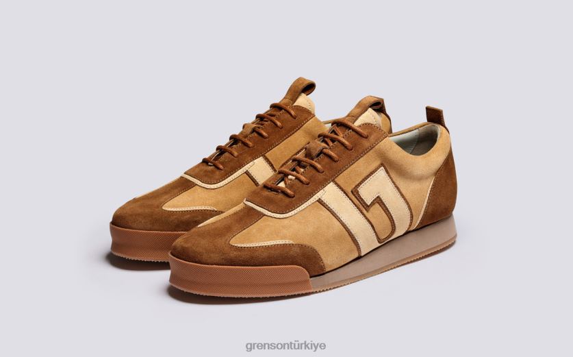 Grenson spor ayakkabı 51 + erkekler kahverengi/krem Spor ayakkabı B466H208