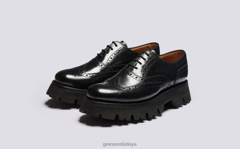 Grenson gül kadınlar siyah ayakkabılar B466H334