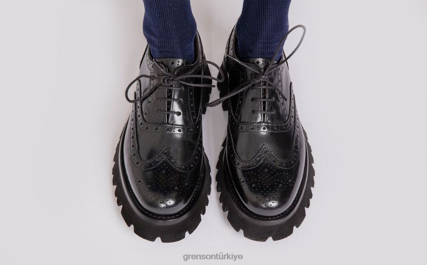 Grenson gül kadınlar siyah ayakkabılar B466H334