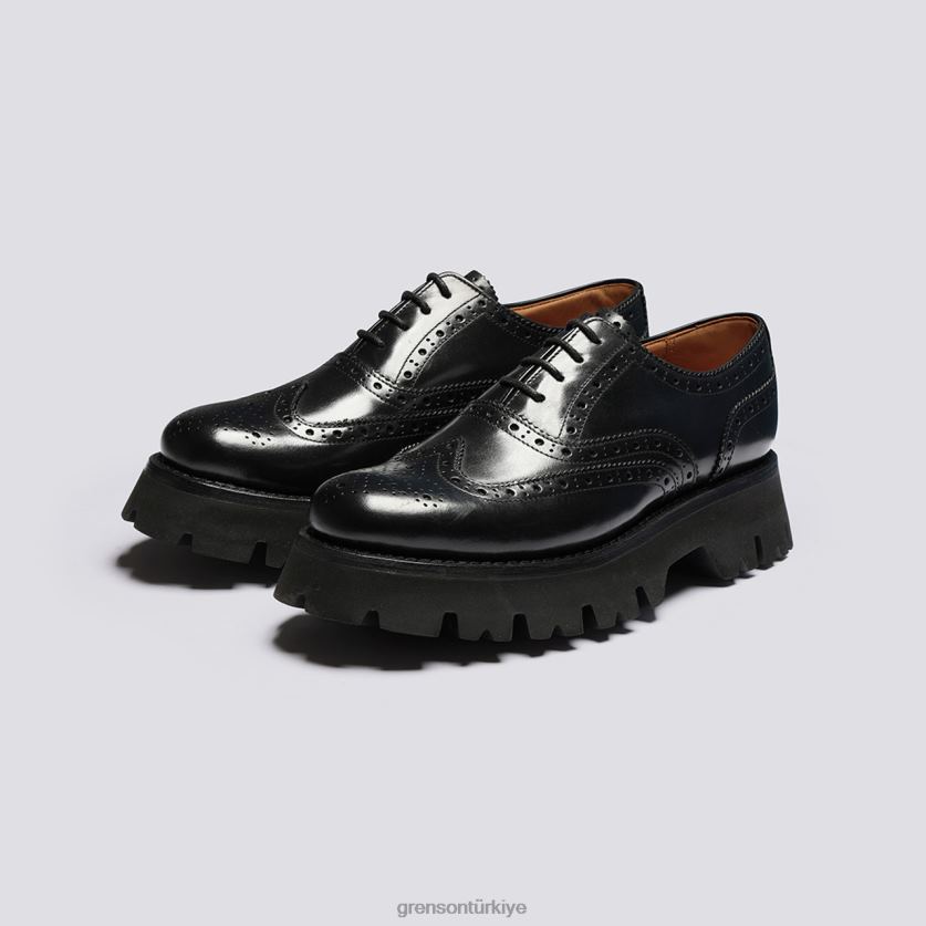 Grenson gül kadınlar siyah ayakkabılar B466H334