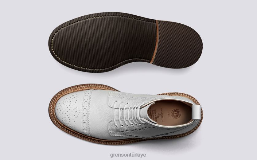 Grenson Fransa kadınlar beyaz bot ayakkabı B466H305