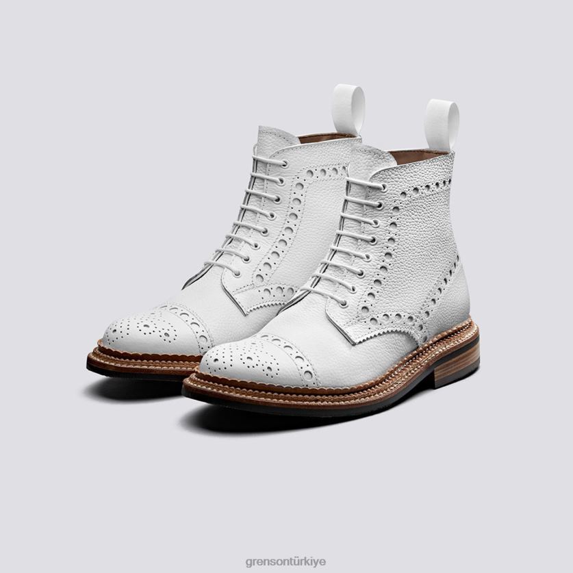 Grenson Fransa kadınlar beyaz bot ayakkabı B466H305