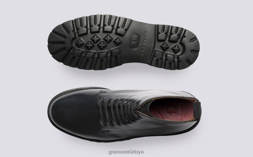 Grenson Halle kadınlar siyah bot ayakkabı B466H298