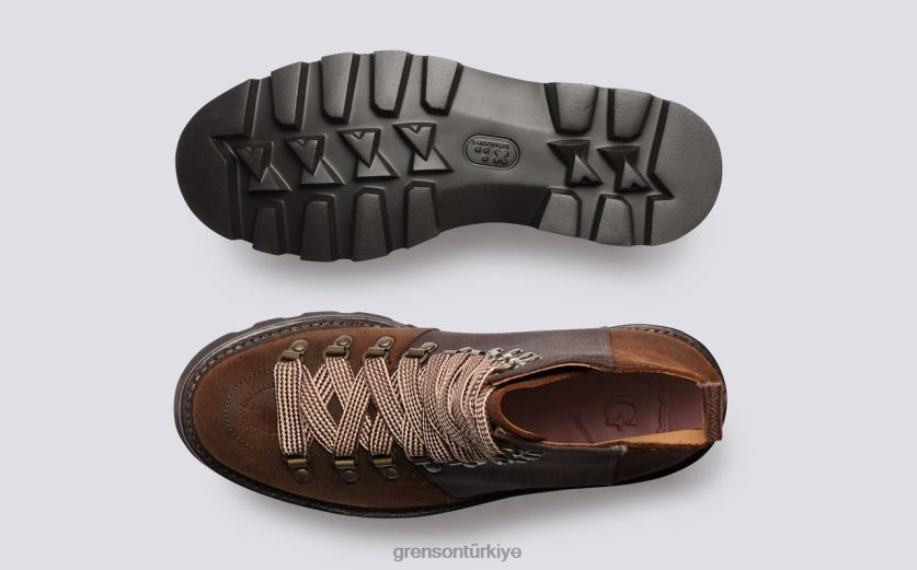 Grenson Naneli kadınlar kahverengi bot ayakkabı B466H294