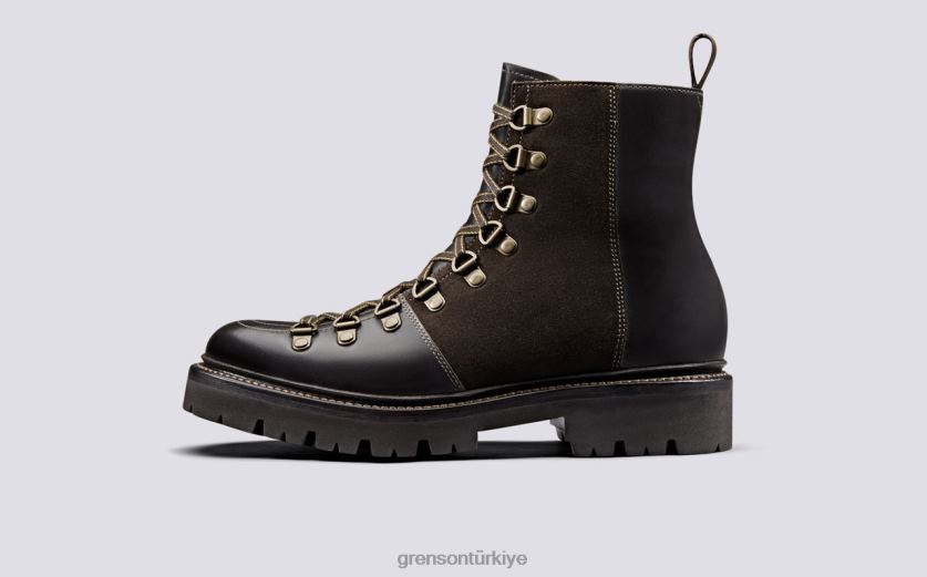 Grenson Naneli kadınlar koyu kahverengi bot ayakkabı B466H282