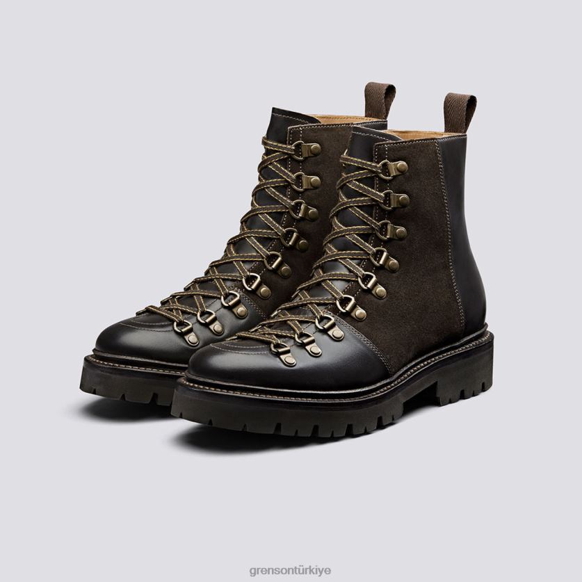 Grenson Naneli kadınlar koyu kahverengi bot ayakkabı B466H282