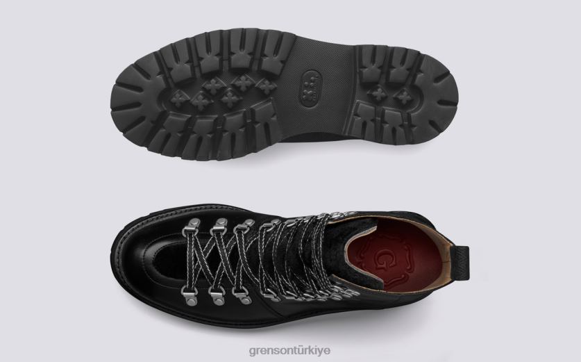 Grenson Naneli kadınlar siyah bot ayakkabı B466H283