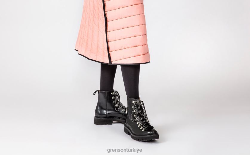 Grenson Naneli kadınlar siyah bot ayakkabı B466H283