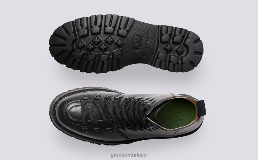 Grenson Naneli kadınlar siyah bot ayakkabı B466H284