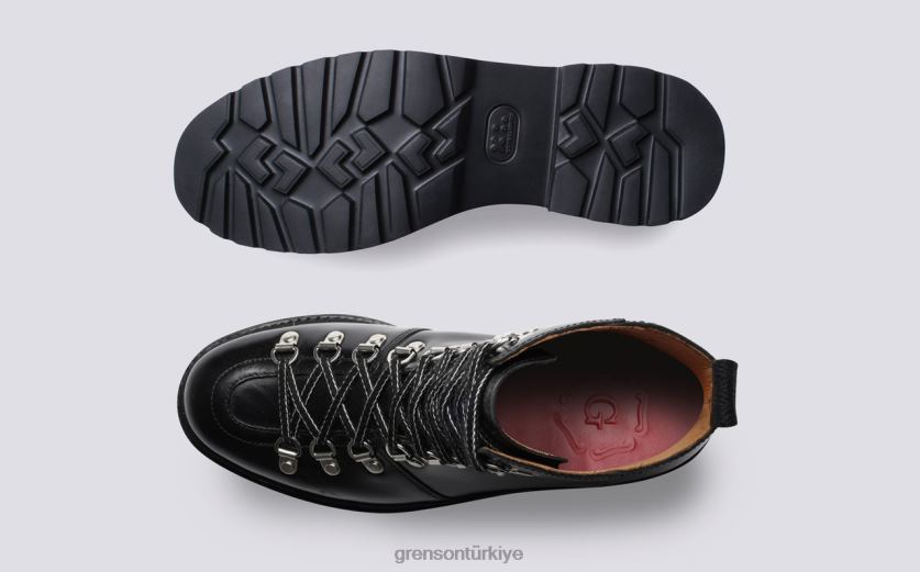 Grenson Naneli kadınlar siyah bot ayakkabı B466H285