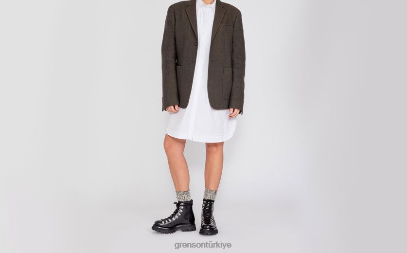 Grenson Naneli kadınlar siyah bot ayakkabı B466H290